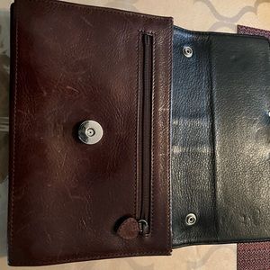 Leather large Brown wallet